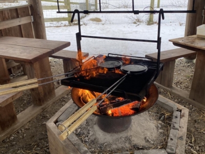 Vafler og bålhygge